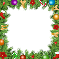 Frame Christmas Ornaments Free Download PNG HD