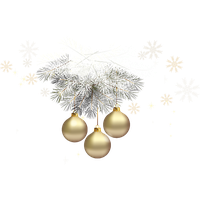 Bauble Silver Christmas PNG File HD