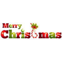 Text Christmas Happy PNG Download Free