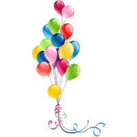 Party Balloon Birthday Bunch Free PNG HQ