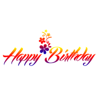 Text Birthday Colorful Free Clipart HD