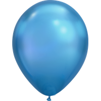 Chrome Blue Balloon Free Download PNG HQ