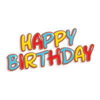 Text Birthday Free Download PNG HD
