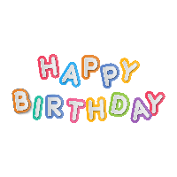 Text Birthday Colorful PNG Image High Quality