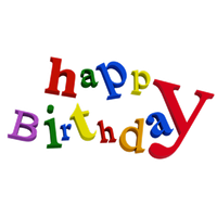 Text Birthday Colorful Happy Free HD Image