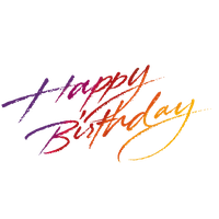 Text Cursive Birthday Free Download PNG HD