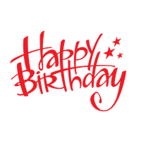 Text Birthday Red Download HD