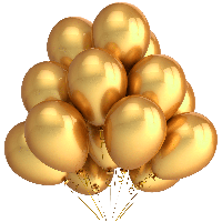Golden Of Balloons Bunch HQ Image Free