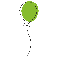 Balloon Birthday Green Free Download Image