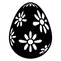 Easter Black Egg PNG Download Free