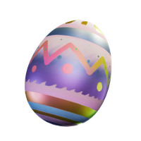 Decorative Purple Easter Egg Free HD Image
