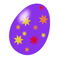 Decorative Purple Easter Egg Picture