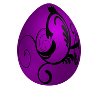 Decorative Purple Easter Egg Free HQ Image