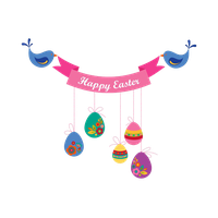 Banner Easter PNG Free Photo