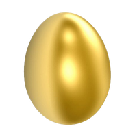 Egg Easter Gold Free PNG HQ