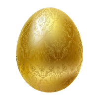 Egg Pic Easter Gold Free Transparent Image HQ