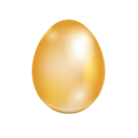 Egg Easter Gold PNG Free Photo