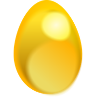Golden Easter Egg Free PNG HQ