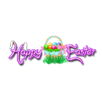 Logo Easter Happy PNG File HD