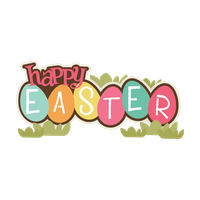 Logo Easter Happy Free Transparent Image HD