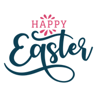 Logo Easter Word Happy PNG Download Free