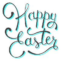 Logo Picture Easter Word Happy