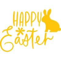 Text Easter Happy Free Download PNG HQ