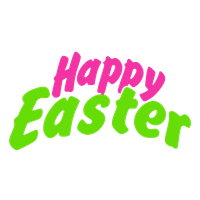 Text Easter Happy HQ Image Free