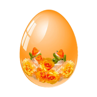 Orange Egg Easter HD Image Free