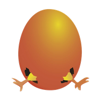 Orange Egg Easter Free Download PNG HD