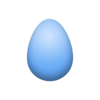 Blue Plain Easter Egg Download HQ