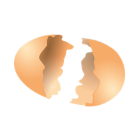 Plain Cracked Easter Egg Free Download PNG HD