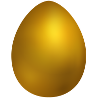 Plain Easter Egg Yellow Free Clipart HD