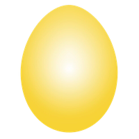 Plain Easter Egg Yellow HQ Image Free