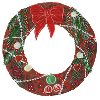 Watercolor Wreath Christmas Free Download Image