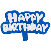 Blue Birthday Free PNG HQ
