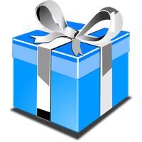 Blue Birthday Gift Free Download Image