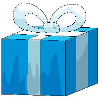 Blue Surprise Gift PNG Image High Quality