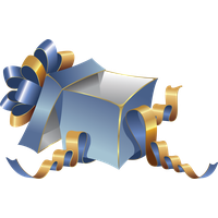 Blue Vector Gift Free Transparent Image HQ