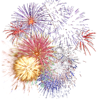 Sparkle Fireworks Vector Colorful Burst
