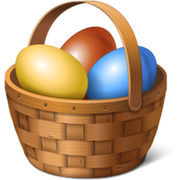 Basket Egg Vector Easter PNG Download Free