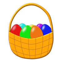 Basket Egg Vector Easter PNG File HD