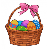 Basket Egg Vector Easter Pic