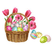 Basket Egg Vector Easter PNG Download Free
