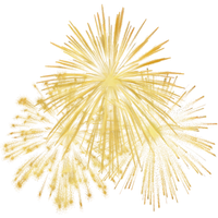 Fireworks Gold Free PNG HQ