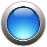 Blue Button Glossy Free Clipart HD