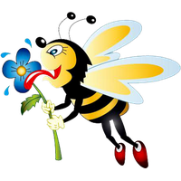 Honey Flying Vector Bee PNG Download Free
