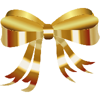 Gift Gold Bow Free PNG HQ