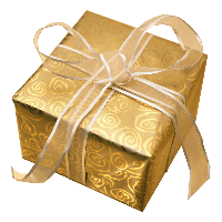 Pic Gift Gold Bow PNG Image High Quality