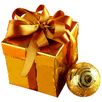 Gift Gold Bow Download HQ